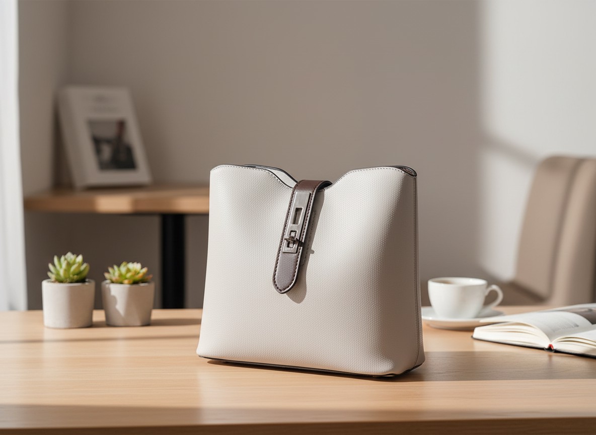 Ethereal Grey Minimalist Handbag