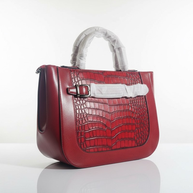 Scarlet Croc Luxe Satchel