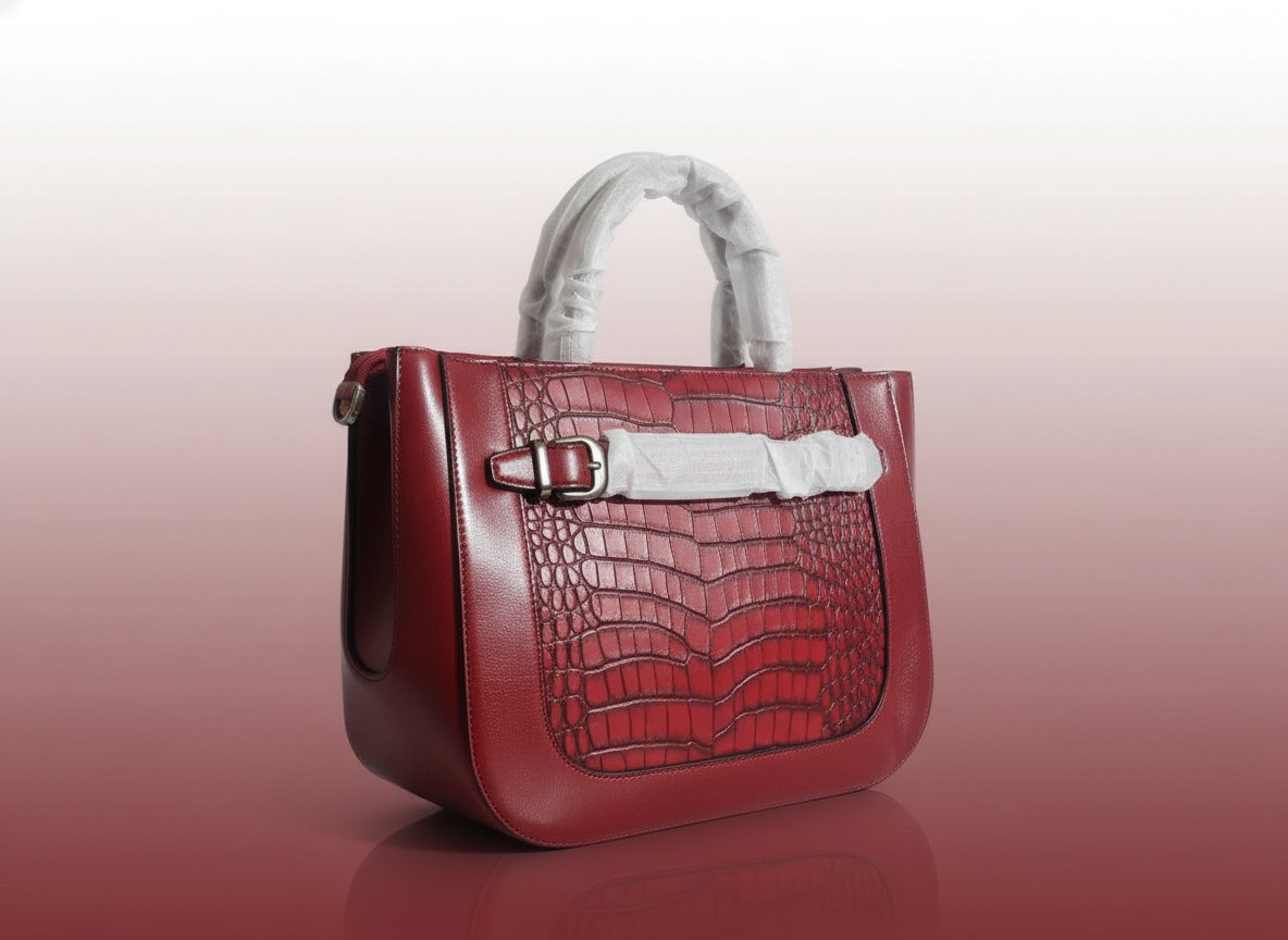 Scarlet Croc Luxe Satchel