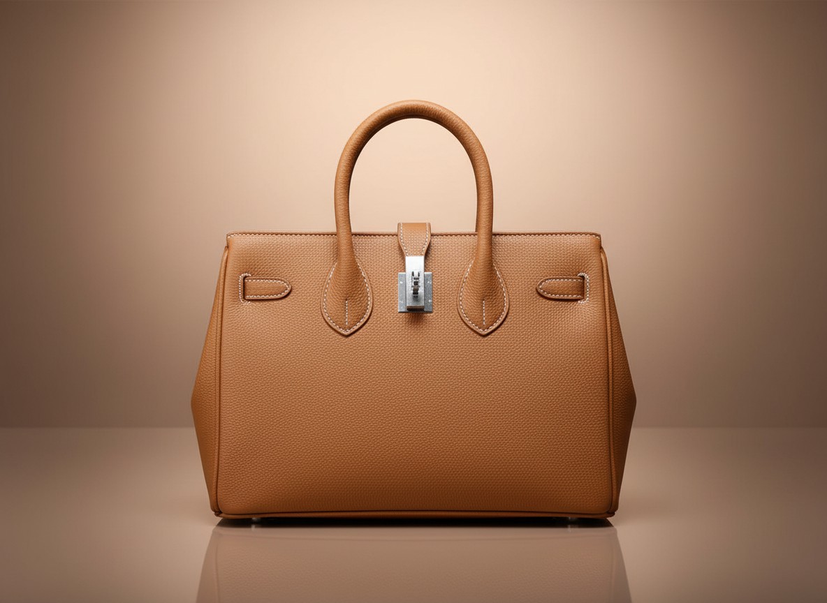 Aura Tan Pebbled Satchel