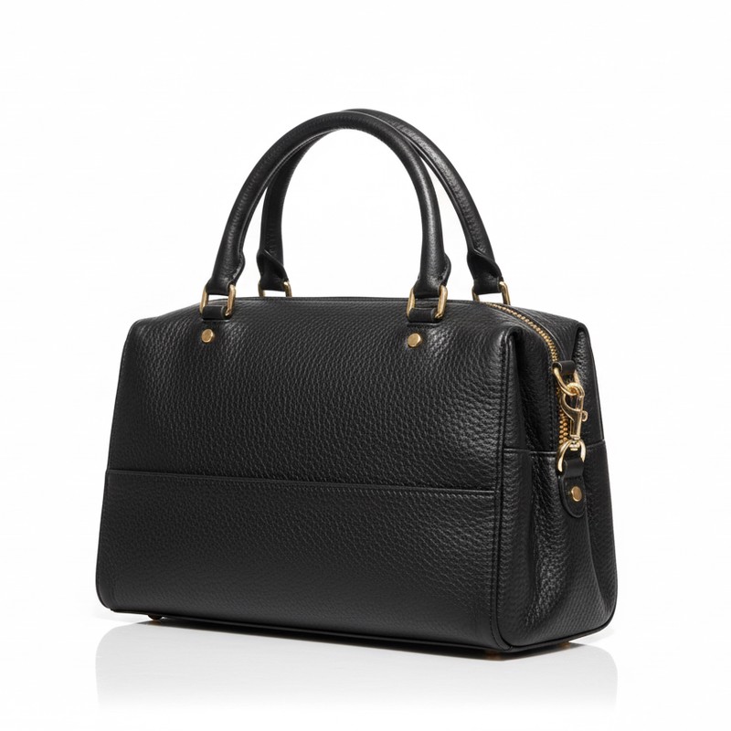 Noir Pebble Satchel