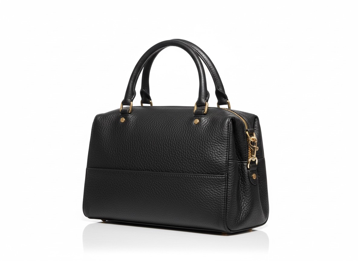 Noir Pebble Satchel