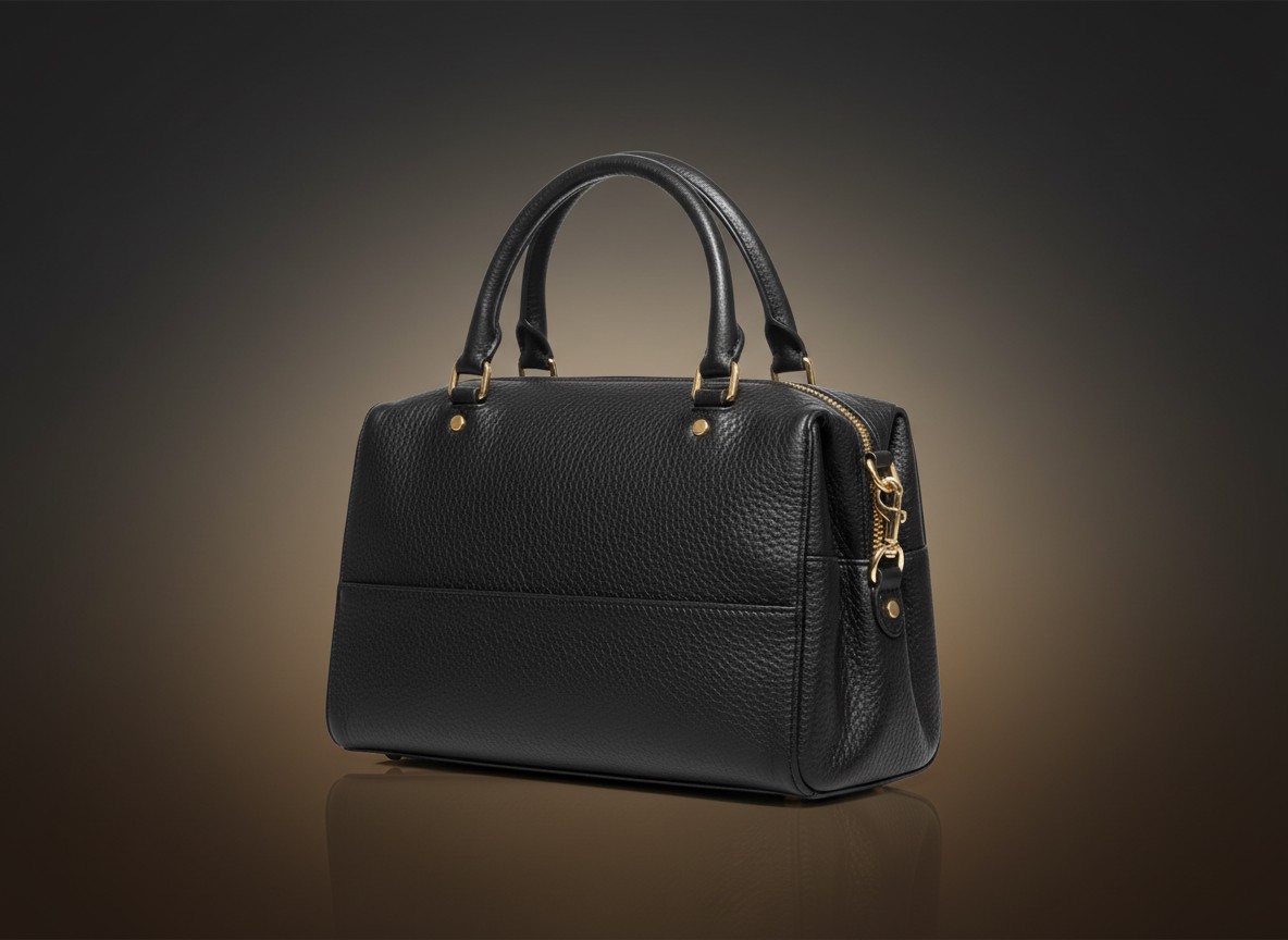 Noir Pebble Satchel