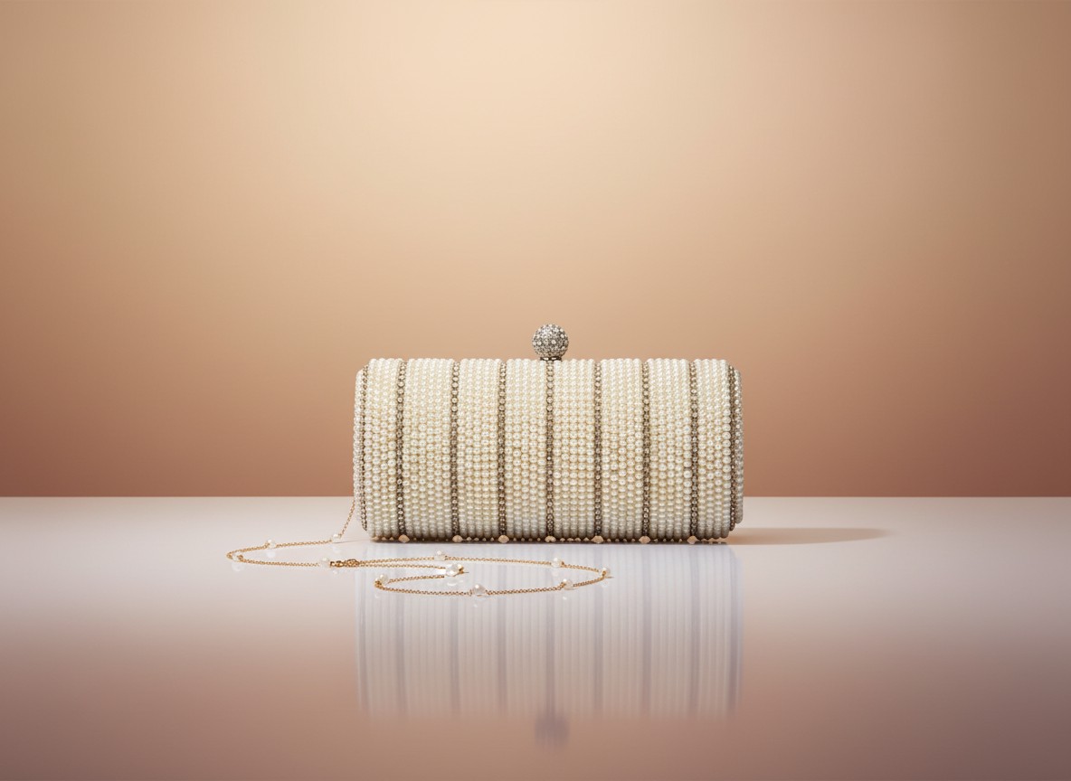 Aura Pearl Barrel Clutch