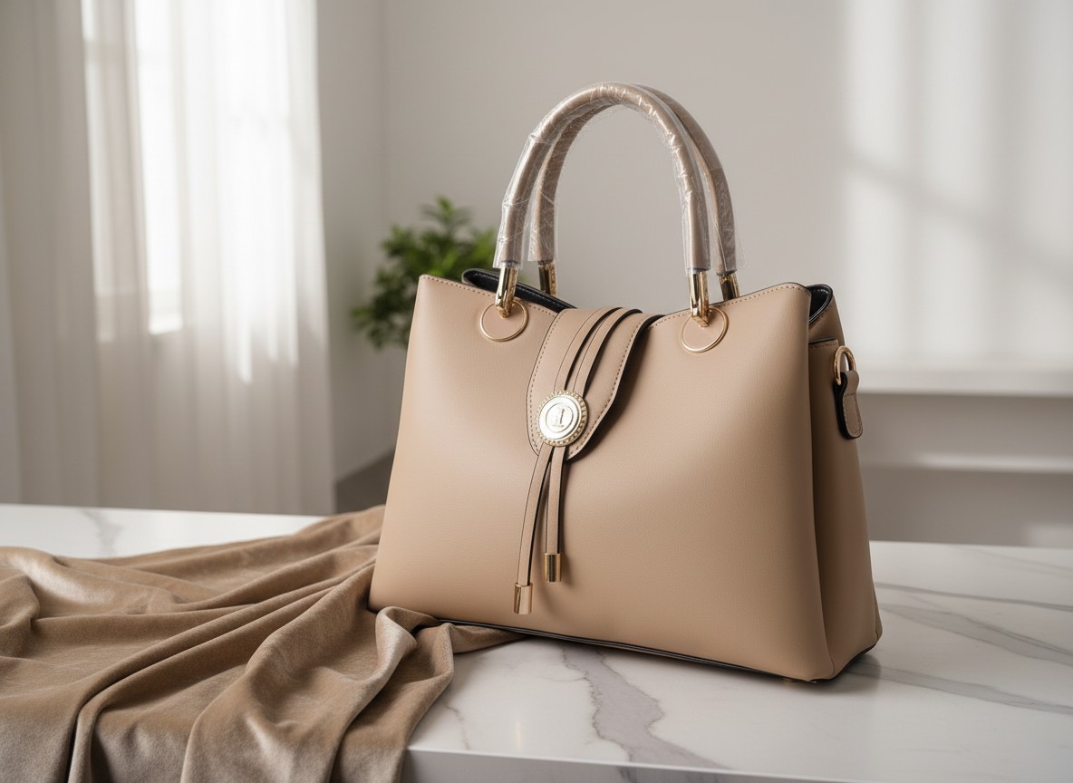 Luxe Horizon Beige Satchel