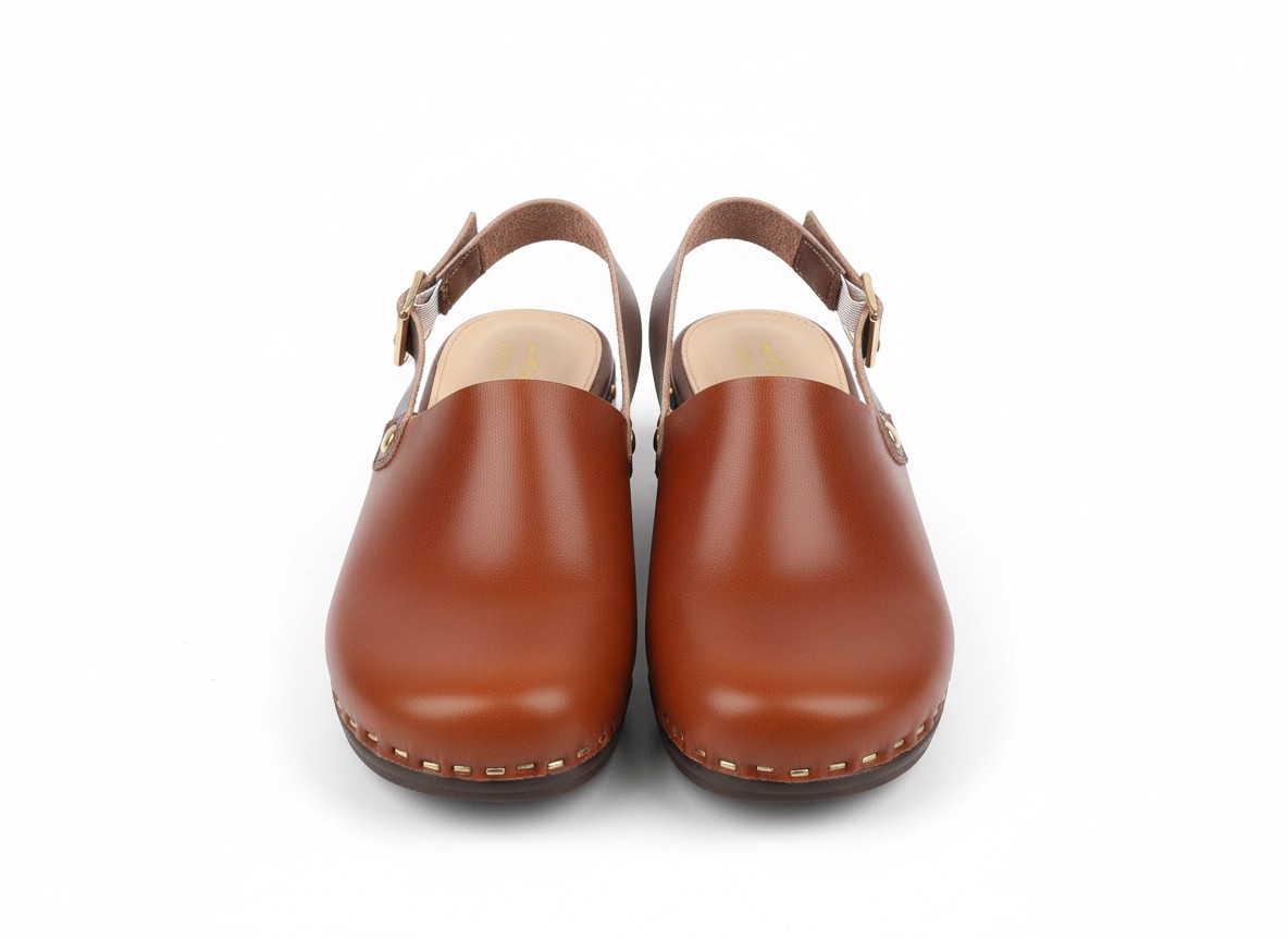 Aura Auburn Slingback Clogs