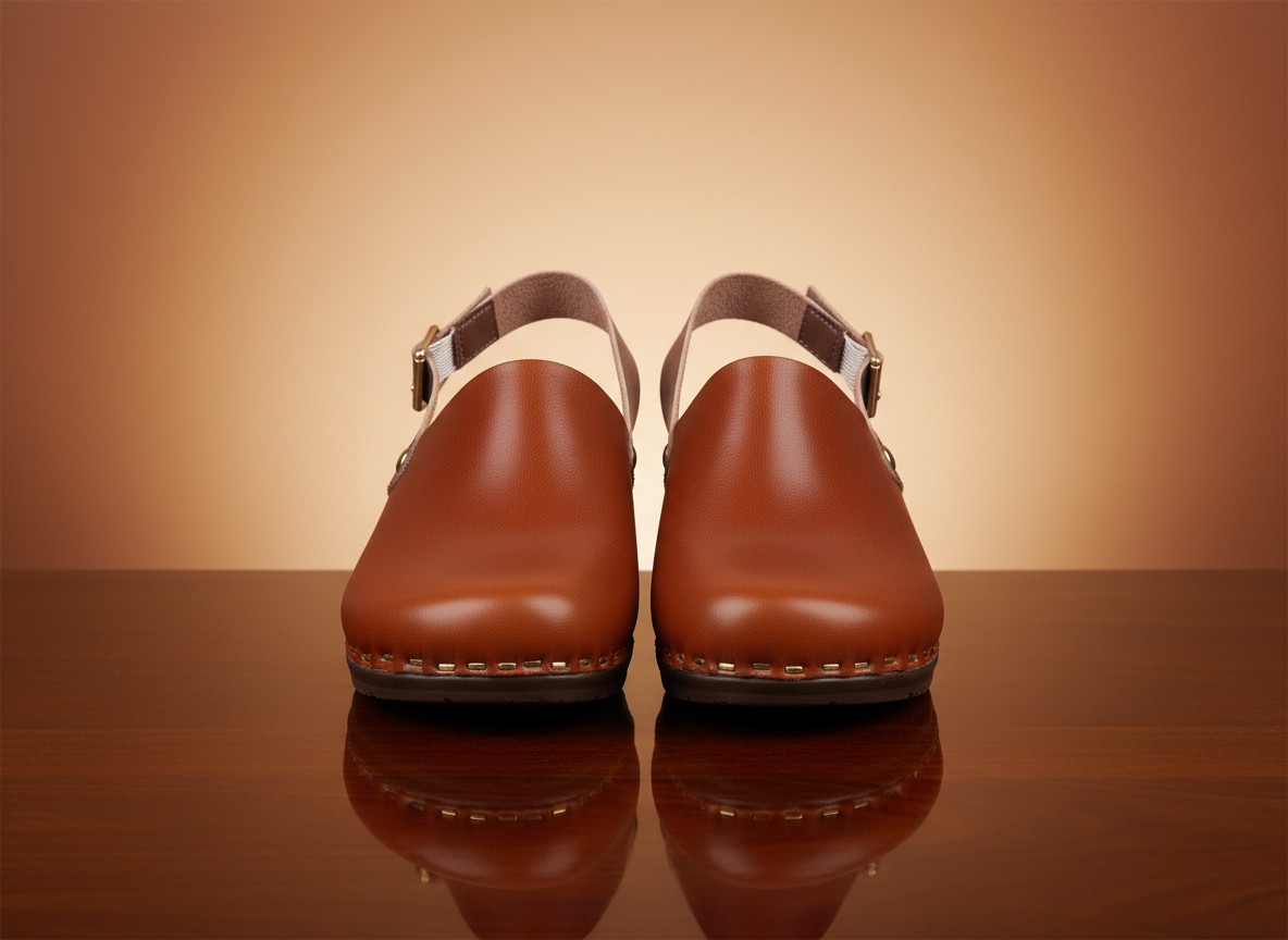 Aura Auburn Slingback Clogs