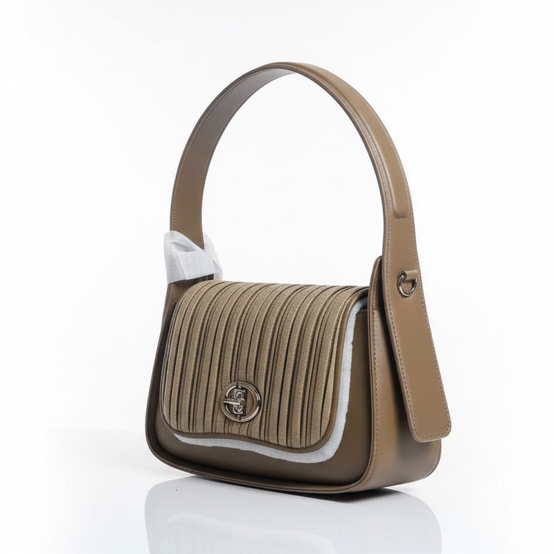 The Elara Pleated Shoulder Bag