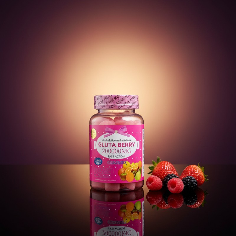 Gluta Berry 200000mg Gummies - Fast Action for Radiant Skin